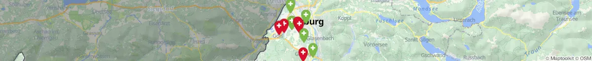 Kartenansicht für Apotheken-Notdienste in der Nähe von Großgmain (Salzburg-Umgebung, Salzburg)